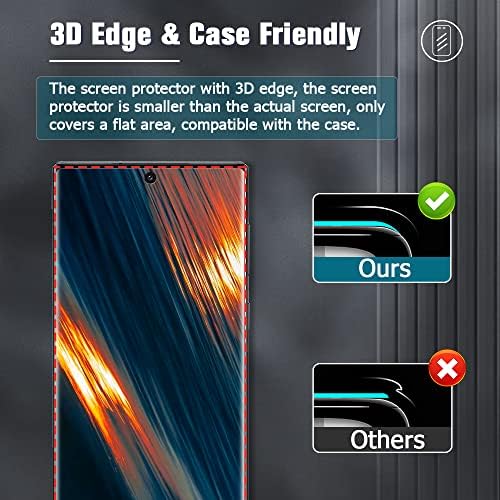 AFSKU [2 + 2] Защитно фолио за дисплея на Galaxy Note 20 Ultra 5G, Закалено стъкло 9H, устойчиво на надраскване, Ултразвукова