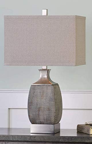 Керамична Настолна Лампа с Абсолютна Текстура Caffaro от Ръждясали, Бронз и Керамика