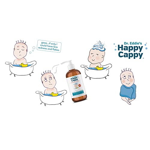 Лечебен шампоан Happy Cappy за деца, Лекува пърхот и себореен дерматит, Клинично тествани, Без ароматизатори,