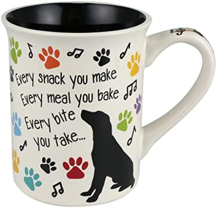 Enesco Нас име Кал Every Snack You Make Кафеена Чаша за домашни кучета, 16 Унции, Многоцветен