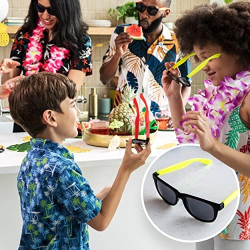 Детски Слънчеви очила PREEXTEX в опаковка 25 парчета – Неонови слънчеви очила с защита от uv - Добри Спомени за
