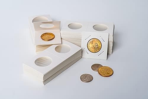Boen Обръща монети 1000ШТ 10 Различни размери Поставки за монети за Коллеторов, за да проверите за събиране на монети Включва Мини Телбод Картонени переворачиватели за