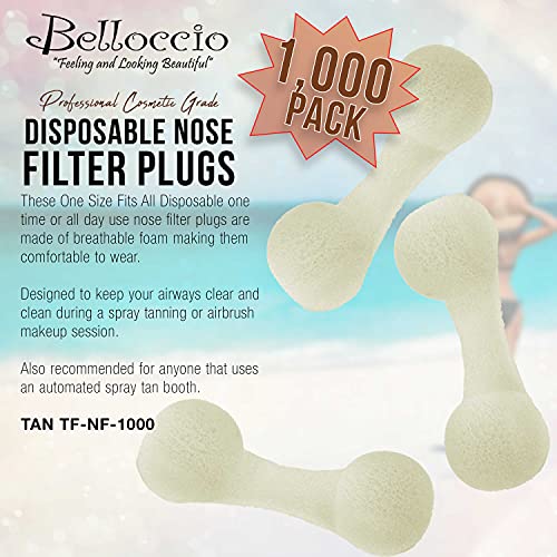 Опаковка Belloccio от 1000 еднократна употреба дюзи за носа (използва се за тен Без Слънце аерограф-спрей)