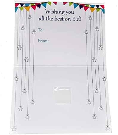 Притежателите на празнични подарък карти Zaffron Eid с дизайн на фенери (3 x 4 см, 10 x)