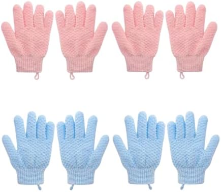 2 Чифта Ексфолиращи Ръкавици за тялото, Мъжки и Дамски Ръкавици за душата, Спа, масаж - Пилинг-Ексфолиращи Ръкавици за тялото, лицето, ръцете и Краката