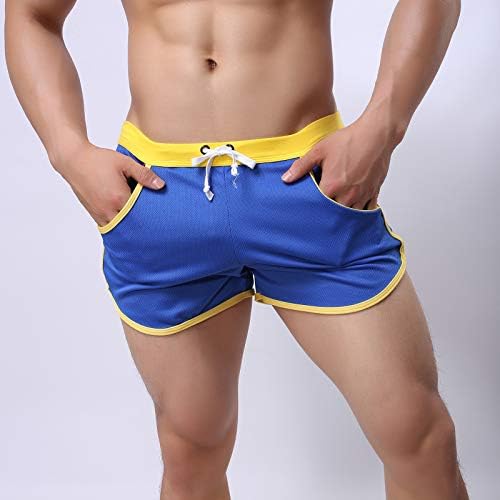 Удобни Цветове Модни Дрехи Памук Спортни Шорти за Бягане с Директни Штанинами за Мъжки, Летни Мъжки къси Панталони K3
