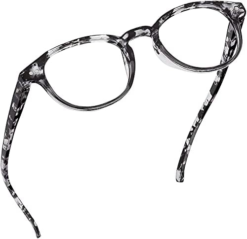 Кръгли сини Очила за четене Readerest, блокер светлина, с защита от uv и Антибликовыми лещи, Компютърни Очила