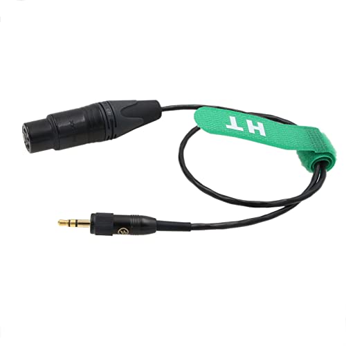 Аудио кабел с микрофон HangTon за Sony UWP D11 D21 Sennheiser SK500 G4 Предавател XLR 3-Пинов Конектор за определяне на 3.5 мм TRS 20