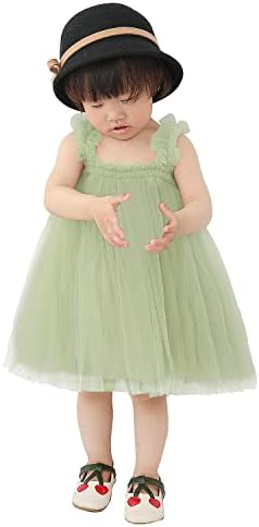 AGQT/Рокля-пакет за малки момичета Без ръкави, Детски Фатиновые Рокли на Принцеси за Рожден Ден, Вечерни Рокли, в Размер на 9 месеца-4 години