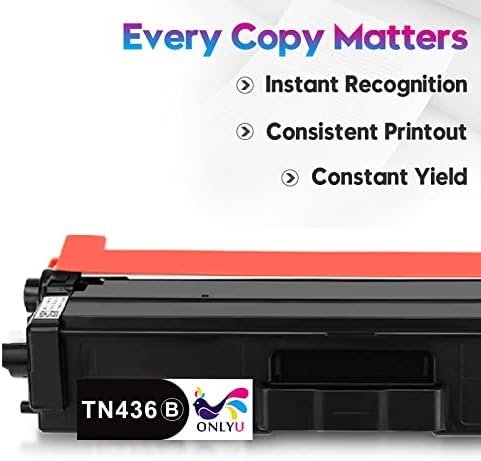 Подмяна на съвместим тонер касета ONLYU за Brother TN436 TN433 TN431 с черен тонер за принтер HL-L8360CDW MFC-L8900CDW HL-L8260CDW