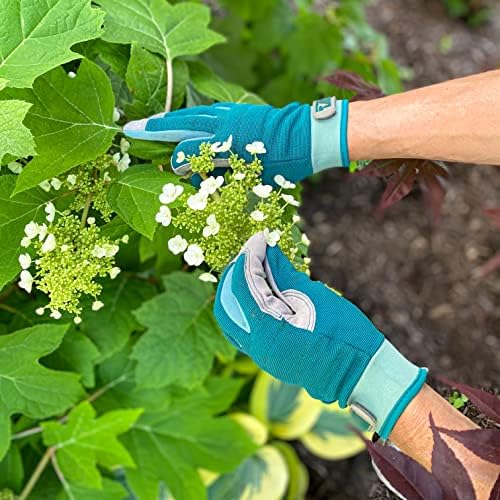 Дамски ръкавици Wells Lamont за работа и градинарство с възможност за регулиране на сръчност, Зелени, Големи (7754L)