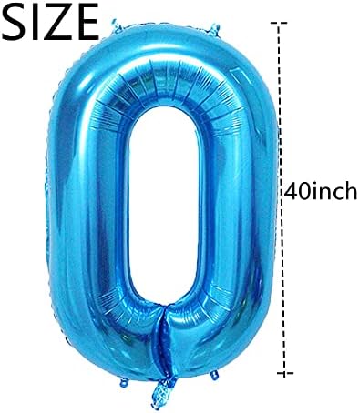 Сини Балони с 90 стаи, 40-инчови Гигантски балони от фолио, Абитуриентски Топка за мъже и жени, Украса за партита на 90-ия Ден от Раждането, 90-Годишнина, Реквизит За Сним?