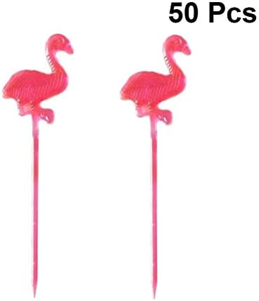 Cabilock Здрав 50 бр. Сладки Плодови Пръчки Творчески Животни Карикатура Фламинго Форма на Храна Плодови Пръчки Кифли