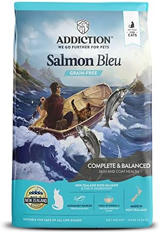 Addiction Salmon Bleu Cat - Суха храна за котки - Пълноценно и балансирано хранене - Формула за здравето на