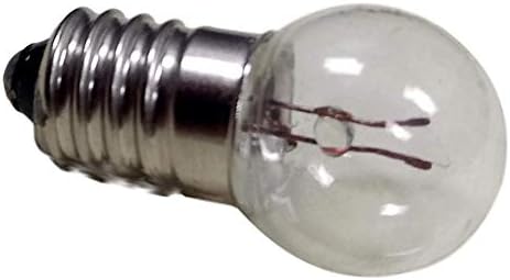 MeetUs Комплект от 50 миниатюрни електрически крушки E10 1,5 0,3 А за постоянен ток, Топло бял цвят с винтовым основа (1,5)