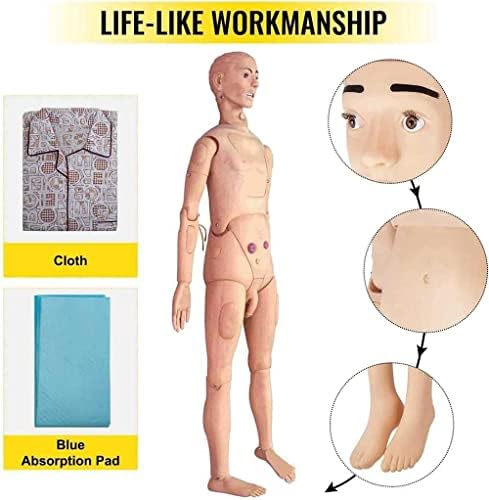 Манекен за грижа за пациентите KENNIX Анатомическая Човешки Модел на Манекен, за да се Грижа за Жените и мъжете за Обучение на медицински Сестри
