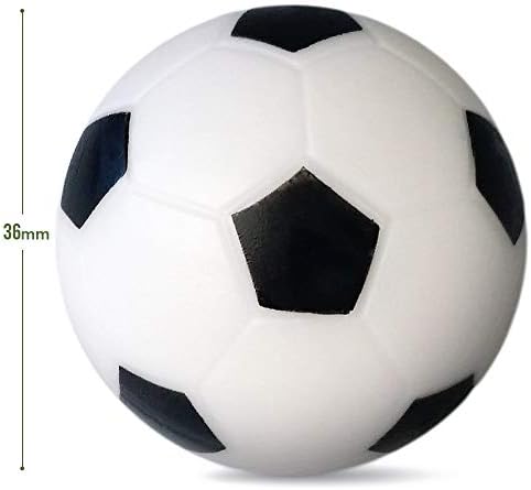Преносими футболни топки за настолен футбол Harapu, Размер на игралното плот 36 мм, черно-бели настолни спортни футболни