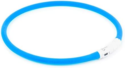 Мигащ гривна Ancol USB за Куче, 60 см, Синьо