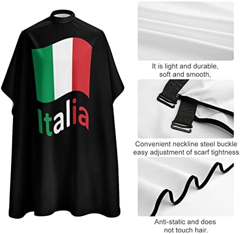 Италия Италия Италиански Флаг Водоустойчив наметало За Подстригване на Коса Фризьорски салон наметало За Подстригване