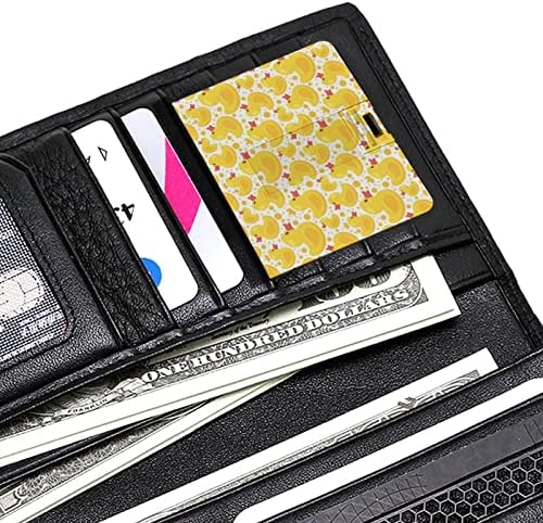 Жълта Гумена Патица USB Memory Stick Бизнес Флаш Карта Формата на Кредитна карта, Банкова карта