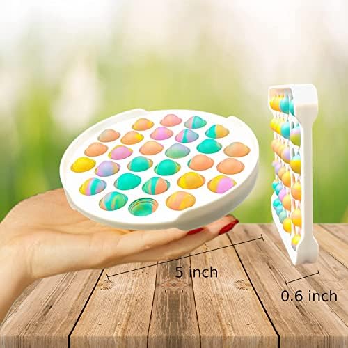 Geeligo Равенство Dyed Fidget Push Bubble Toy - Цветни играчки-неспокойни за деца, деца с аутизъм, средство за
