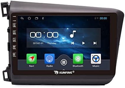 KUNFINE Android Радио CarPlay и Android Auto Авторадио Автомобилната Навигация Стерео мултимедиен плейър GPS