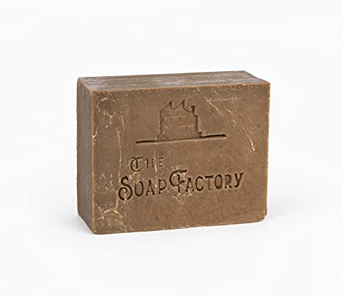 The Soap Factory Classic Collection Парче дегтярного сапуни ръчно изработени от ХВОЙНА 3,88 oz (110 грама) - Подходящ за вегани - Лукс - околната среда - За всички типове кожа - Отлична гри?