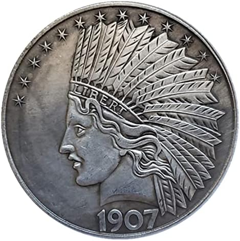 Десятидолларовая монета с Глава на индианец Морган 1907 г., Запомнящи се Стари монети от Великата Америка, Долара Морган, без да се прибягва, Отворете за колекционери