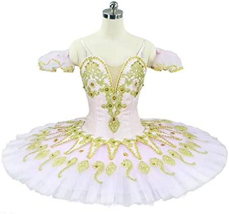 DINGZZ/ Rose балетное рокля за момичета, Професионални балетное блинное рокля с цветен модел, Балетные етап костюми за
