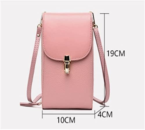 LDCHNH Чанта за мобилен телефон, Дамски Мини чанта-месинджър, Дамска чанта, Универсална чанта за мобилен