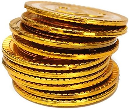 100 бр. Пластмасови Монети, Златни Монети за Лов за Пиратски съкровища, образователни Играчки за Детски партита,