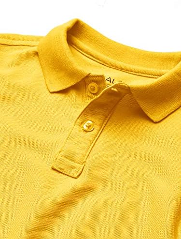 Поло риза с къс ръкав в стила на Голяма училищна форма за момчета Наутика, закопчалки за копчета, Удобна и лека