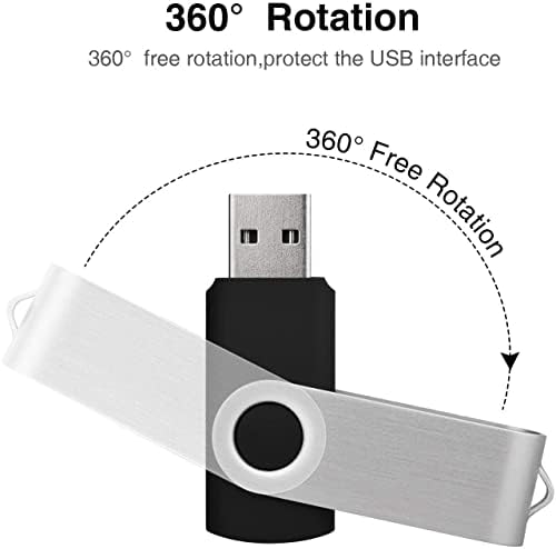 Флаш памет HWJK USB 2.0 с капацитет от 128 MB, Въртящи се на флаш памети с обем от 10 парчета, с led индикатор, 10
