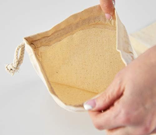Начало-X Множество чанта за франзела, Чанта за хляб, Ръчно изработени от памук в съвсем малък, Памучен чанта с Размерите