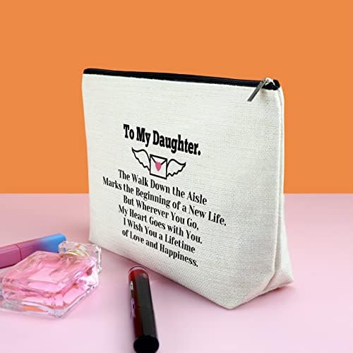Козметични чанти за дъщеря си от баща, майка, Вдъхновяващи подарък, Косметичка за Дъщеря си, Момичета, Подарък