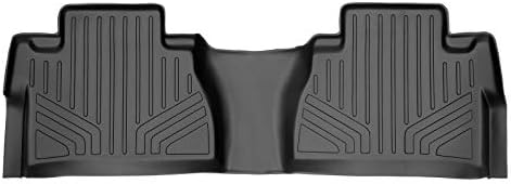 Постелки за пода SMARTLINER Custom Fit 2-ри ред Black liner четки за двойна кабина на Toyota Tundra 2014-2021 или кабини CrewMax