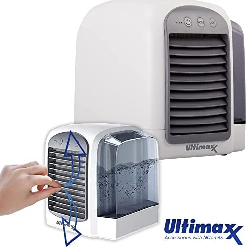 Безжичен Портативен мини-климатик Ultimaxx, 4 бр. в пакет. 3 степени (работи до 8 часа) - Персонален климатик 2022 работи