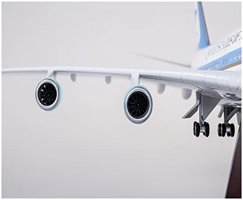 Модели на самолети 1:150 Модел самолет подходящ за B747 Air Force One, със светлини и Колела шасита, Подарък графичен дисплей