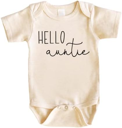 Bump and Beyond Designs Риза с надпис Здравей, лельо, Изненада, Обявяване на бременността, Подарък от леля