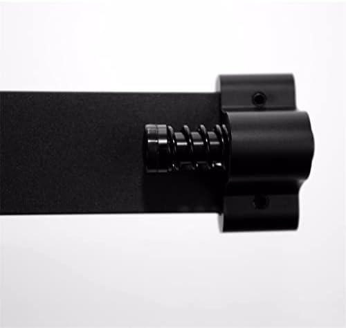 PDGJG Класически Стил 4-9,6 фута Разтегателна Дървена врата на бараката Комплект стоманени фитинги Черни Т-образна закачалка за една врата (Цвят: черен, размер: 8 фута 2440