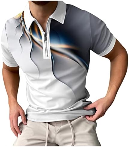Мъжка тениска на райета, Риза с Копчета и дълъг ръкав, Черно-Златната Риза, Дизайн на тениски с принтом, Метални