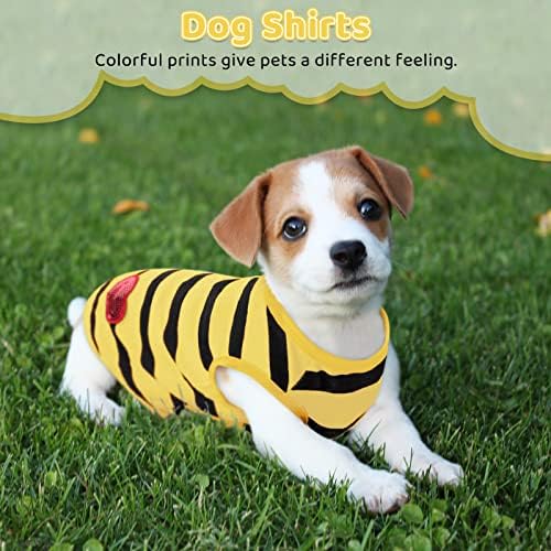 Preferhouse Раирана Тениска за домашни кучета, Кучета, Котки, Памук Жилетка, Пролетно-Летни Дрехи за домашни любимци,