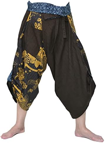 Зреещи Женски Мъжки Йога Нинджа Японски Панталони В стила на Самурая