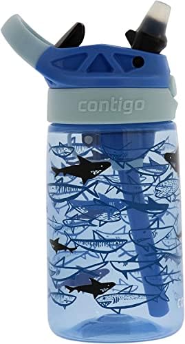 Бутилка за вода Contigo Kids с соломинкой - 2 опаковки, 14 унции - Бебешки бутилки за вода с технологията Autospout