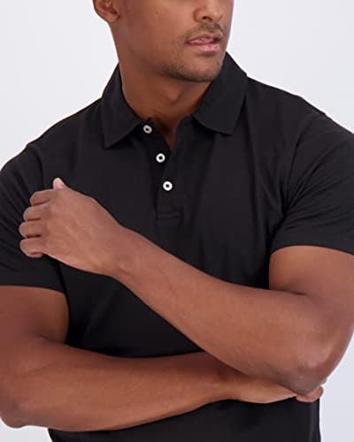 3 Опаковка: Мъжки Трикотажная в памучна риза Поло с къс ръкав - Дышащее Поло Performance Polo (налично при модели