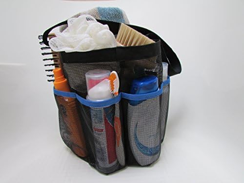 Чанта за душ - ShowerMade Premium Quality Shower Caddy Здрава Бързосъхнеща чанта за вашите тоалетни принадлежности - Идеална подвесная чанта за колеж, хотел или фитнес зала - Преносим