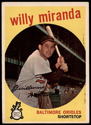 1959 Topps # 540 Уили Миранда Балтимор Ориолс (Бейзболна картичка) VG Ориолс