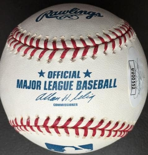 Джак Морис Most W's 80-те С автограф от MLB Бейзбол, JSA COA - Бейзболни топки с автографи