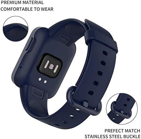 Гривна, Съвместим с каишка на Xiaomi Mi Watch Lite/Redmi Watch Lite, Мек Силикон Взаимозаменяеми Спортен Фитнес Гривна,