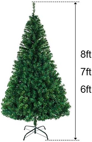 Duanguoyan 6 фута 7 фута, 8 фута Коледно дърво, Ръчно изработени от PVC Коледна Изкуствена елха Коледна Гола коледна
